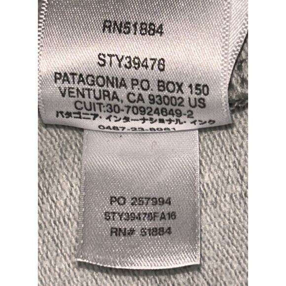 Patagonia Range Station Midweight Gray Crew Sweatshirt Men's Small - Picture 7 of 7